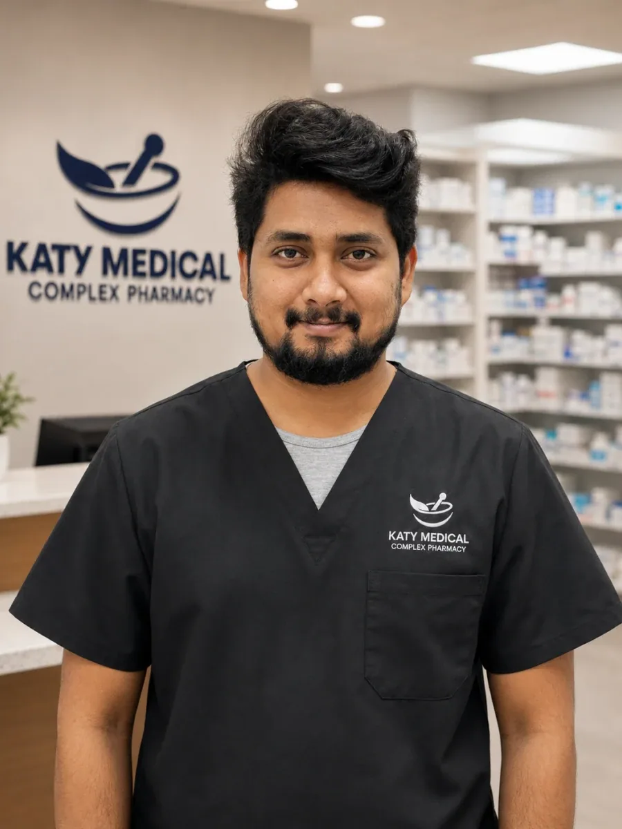 Rakhi Shaik, Compounding Pharmacy Technician at Katy Medical Complex Pharmacy